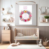 Kinderzimmer-Rhyme "Ring a Ring O Rose" personalis Poster