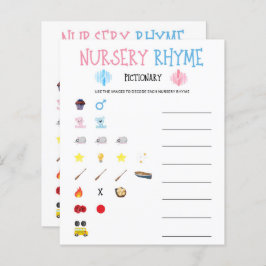 Kinderzimmer-Rhyme-Spiel für Wasserfarbengender