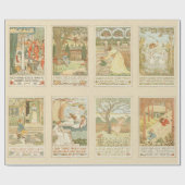 Kinderzimmer Rhyme Vintage Kunst Geschenkpapier (Flach)