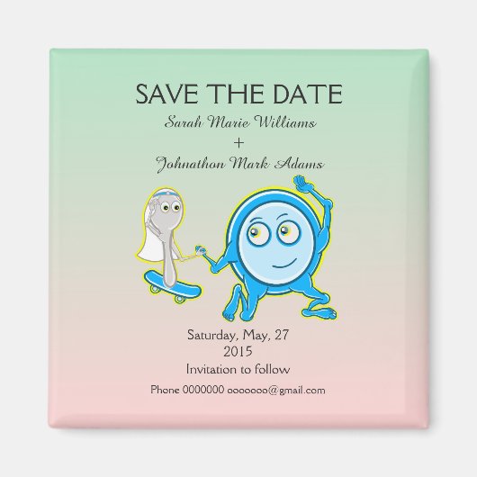 Kinderzimmer Rhyme Wedding Magnet (Vorne)