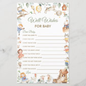 Kinderzimmer Rhyme Well Wish for Baby Showcard (Vorderseite)