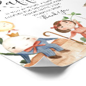 Kinderzimmer Rhymes Baby Duschdusche Windeln Raffe Poster (Ecke)