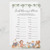 Kinderzimmer Rhymes Baby Shower beenden Mommy's Ph (Vorne/Hinten)