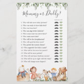 Kinderzimmer Rhymes Baby Shower Mommy oder Daddy G (Vorderseite)