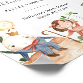 Kinderzimmer Rhymes Baby Shower Sanitizstation Sch Poster (Ecke)