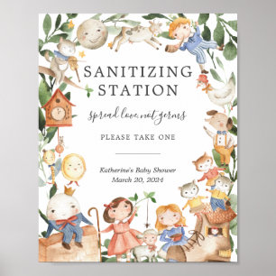 Kinderzimmer Rhymes Baby Shower Sanitizstation Sch Poster