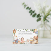 Kinderzimmer Rhymes Diaper Raffle Baby Duschkarte Begleitkarte (Stehend Vorderseite)