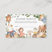 Kinderzimmer Rhymes Diaper Raffle Baby Duschkarte Begleitkarte (Vorderseite)