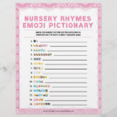 Kinderzimmer Rhymes Emoji Pictionary [Luxury Lace Briefbogen (Vorderseite)