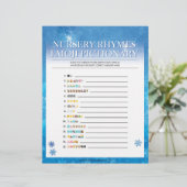 Kinderzimmer Rhymes Emoji Pictionary [Snowy Blue] Briefbogen (Stehend Vorderseite)