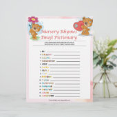 Kinderzimmer Rhymes Emoji Pictionary [Teddy Bears] Briefbogen (Stehend Vorderseite)