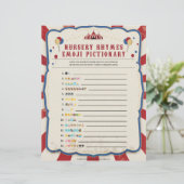 Kinderzimmer Rhymes Emoji [Zirkusthema] Briefbogen (Stehend Vorderseite)