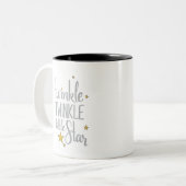 Kinderzimmer Rhymes Image Twinkle Twinkle Little D Zweifarbige Tasse (Vorderseite Links)
