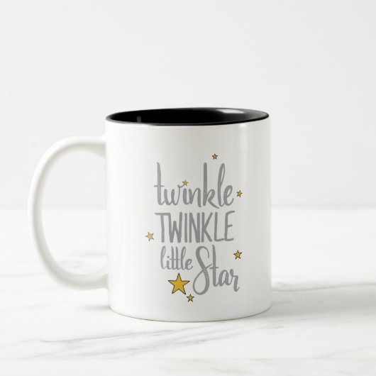 Kinderzimmer Rhymes Image Twinkle Twinkle Little D Zweifarbige Tasse (Links)