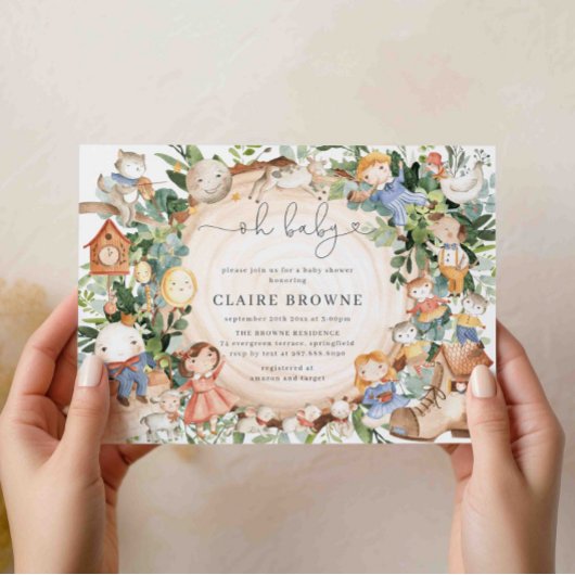 Kinderzimmer Rhymes Kinderdusche Einladung