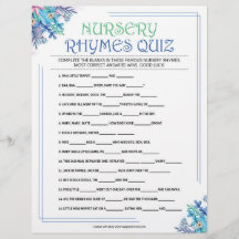 Kinderzimmer Rhymes Quiz [Blauflora]