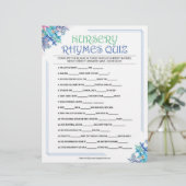 Kinderzimmer Rhymes Quiz [Blauflora] Briefbogen (Stehend Vorderseite)