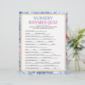 Kinderzimmer Rhymes Quiz [Florale Wasserfarben] Briefbogen (Stehend Vorderseite)