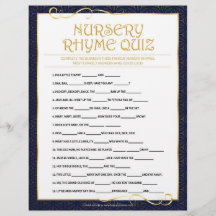 Kinderzimmer Rhymes Quiz [Golden Blue]