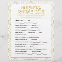 Kinderzimmer Rhymes Quiz [Goldene Linien]