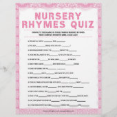 Kinderzimmer Rhymes Quiz [Luxusspitze [Pink] Briefbogen (Vorderseite)