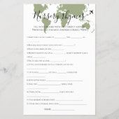 Kinderzimmer Rhymes Quiz Reise Weltkarte Kinderdus Flyer (Vorne)