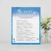 Kinderzimmer Rhymes Quiz [Snowy Blue] Briefbogen (Stehend Vorderseite)