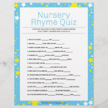 Kinderzimmer Rhymes Quiz [Starry Night Blue]