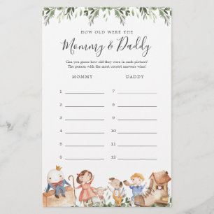 Kinderzimmer Rhymes wie alt waren sie Spielkarte