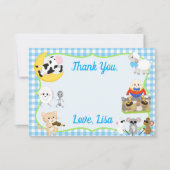 Kinderzimmer Rhyton Vielen Dank Karte (Vorderseite)