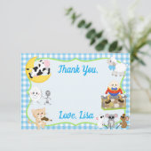 Kinderzimmer Rhyton Vielen Dank Karte (Stehend Vorderseite)