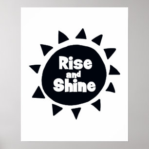 Kinderzimmer Rise und Shine Poster