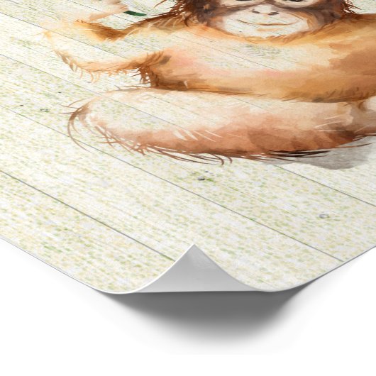 Kinderzimmer Room Monkey Poster (Ecke)