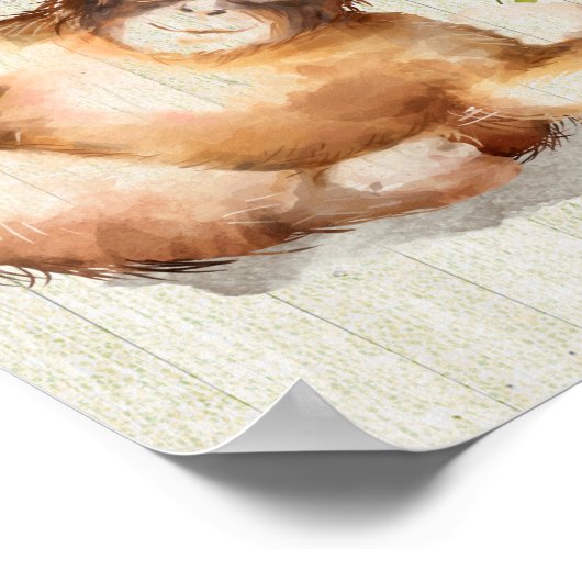 Kinderzimmer Room Monkey Poster (Ecke)