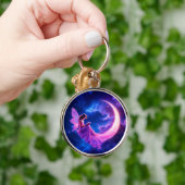 Kinderzimmer Rosa Fee Fantasie Glitzer Neonmoon Schlüsselanhänger (Hand)