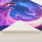 Kinderzimmer Rosa Fee Fantasie Glitzer Neonmoon Sherpadecke (3/4)