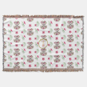 Kinderzimmer-Saal für Blumenmuster-SLOTH Monogram- Decke