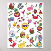 Kinderzimmer Sommer Poster | Kinderzimmer Poster (Vorne)