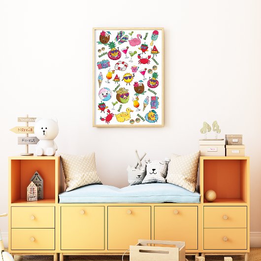 Kinderzimmer Sommer Poster | Kinderzimmer Poster