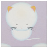 Kinderzimmer-Stoff "White Kittens Pattern" Stoff (Nahaufnahme)