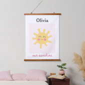 Kinderzimmer Sun Personalisiert Sunshine Custom Wandteppich Mit Holzrahmen (Schlafzimmer)