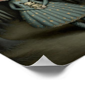 Kinderzimmer Sweet Little Girl and The Moon Art Poster (Ecke)