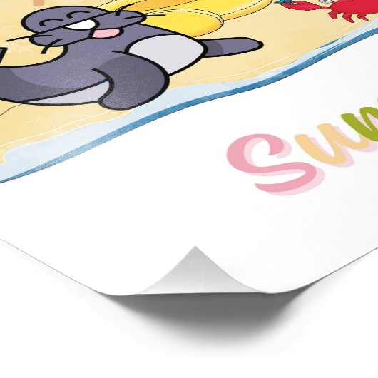 Kinderzimmer "Sweet Summer Day" Poster Summer Kids (Ecke)