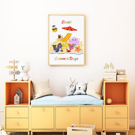 Kinderzimmer "Sweet Summer Day" Poster Summer Kids