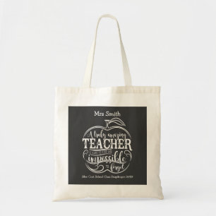 Kinderzimmer Teacher Chalkboard Apfelschrift Mode Tragetasche