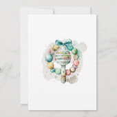 Kinderzimmer Teddy Bear Babydusche Einladung (Rückseite)