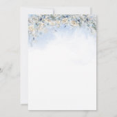 Kinderzimmer Teddy Bear Babydusche Einladung (Rückseite)