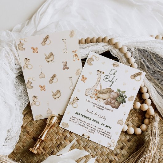 Kinderzimmer Toys Babydusche Einladung