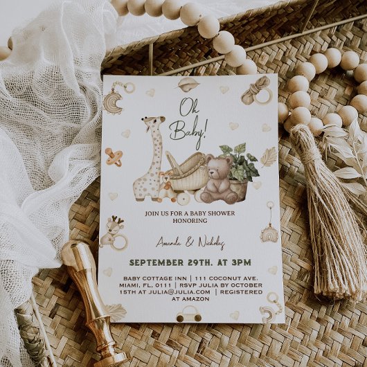 Kinderzimmer Toys Babydusche Einladung