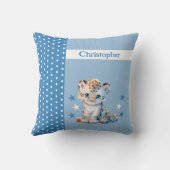 Kinderzimmer tragen den Namen niedlich Leopardenbl Kissen (Rückseite)